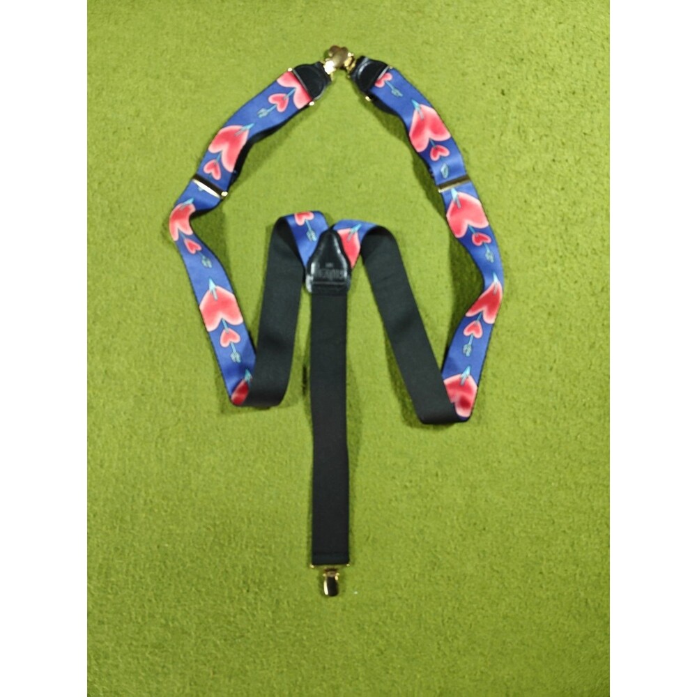 Vintage The Beatles Men’s Suspenders Adult Red Hearts Adjustable